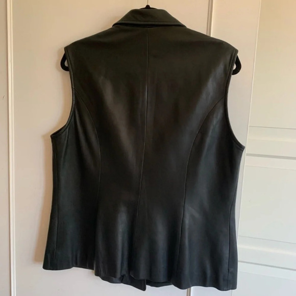 Vintage Danier black leather vest size L - Picture 4 of 13